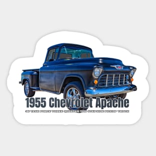 1955 Chevrolet Apache 36 Task Force Three Quarter Ton Stepside Pickup Truck Sticker